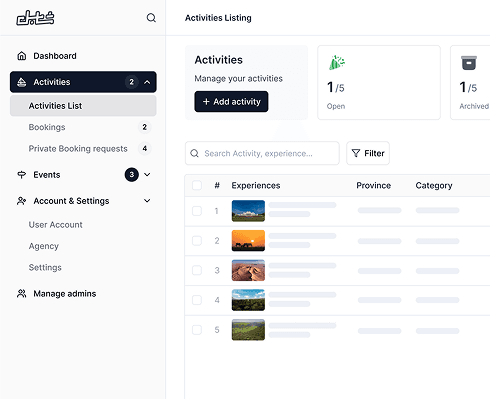 Trip providers illustration
